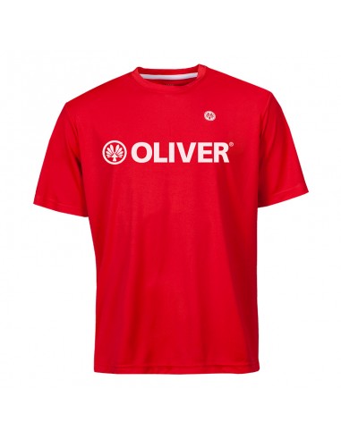 T-SHIRT OLIVER - polyester - rouge